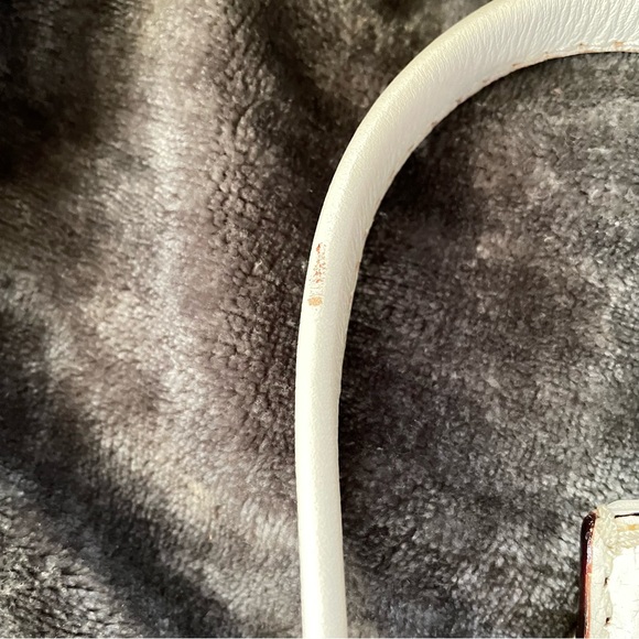 Michael Kors Vanilla Leather Berkley Wristlet Studded Handbag Cellphone Bag - Picture 11 of 11